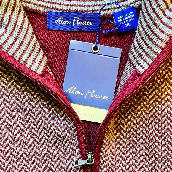 Alan Flusser 100% Cotton Sweater💪🏽💯🕶️ - Picture 3 of 6